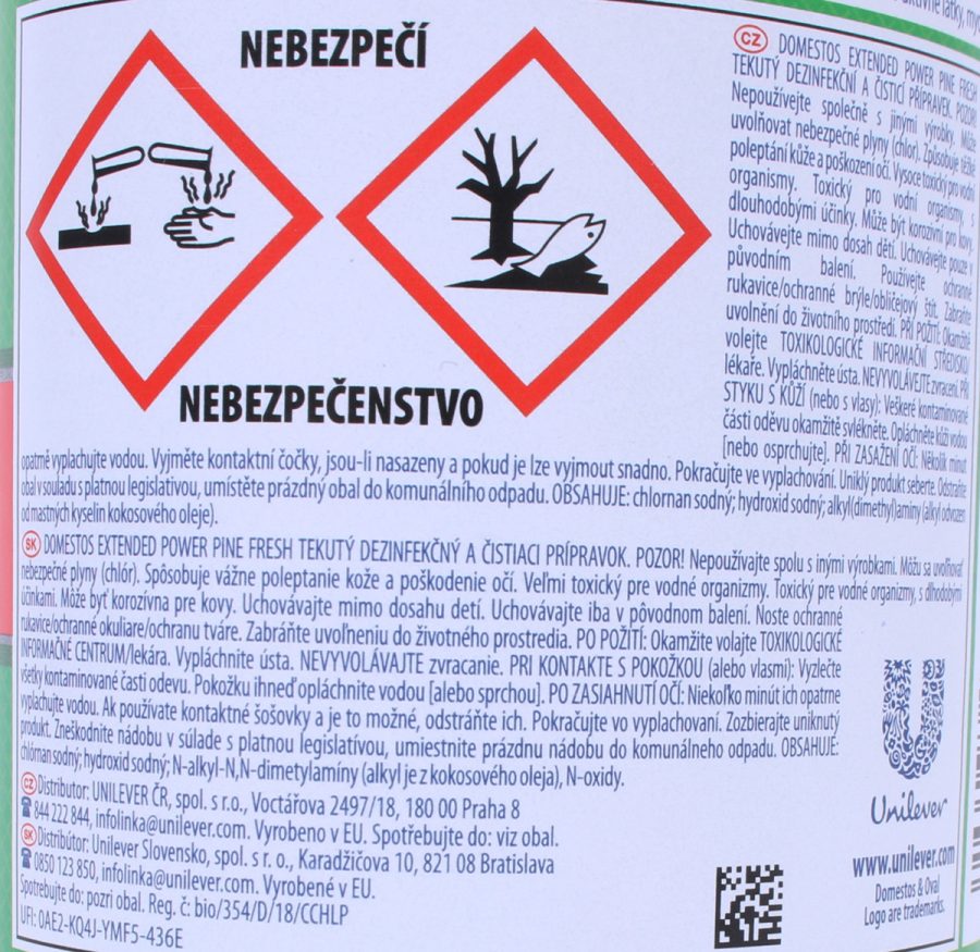 Domestos WC čistiaci gél 750 ml - Pine Fresh - Image 2