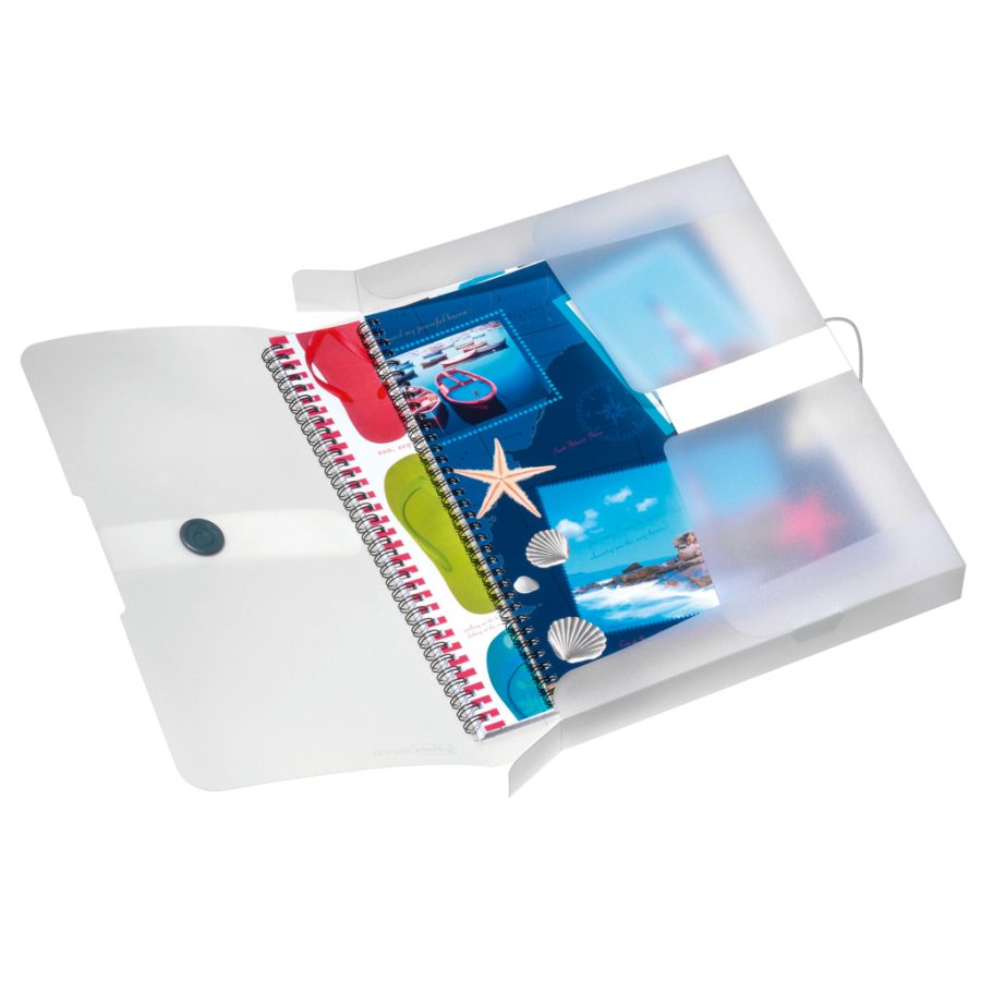Plastový box s gumičkou Herlitz Easy Orga A4 PP číry - Image 2