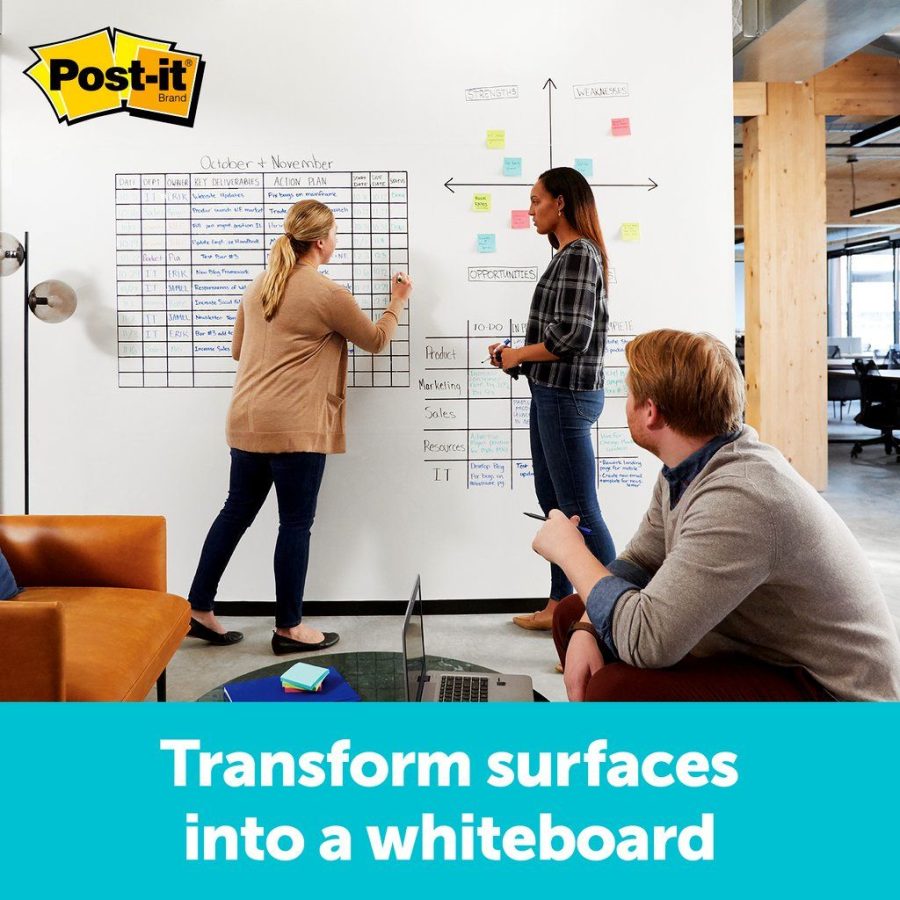 Post-it Super Sticky Dry Erase Fólia 1,219 m x 1,829 m - Image 2