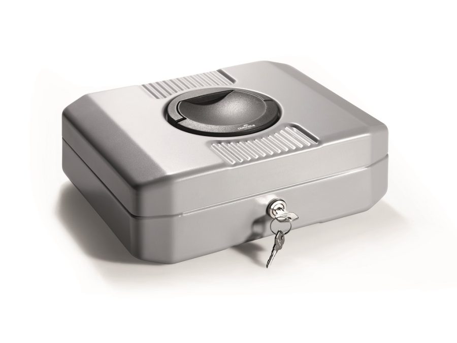 Euro-pokladnička DURABLE EUROBOXX S 283x100x225mm strieborná - Image 2