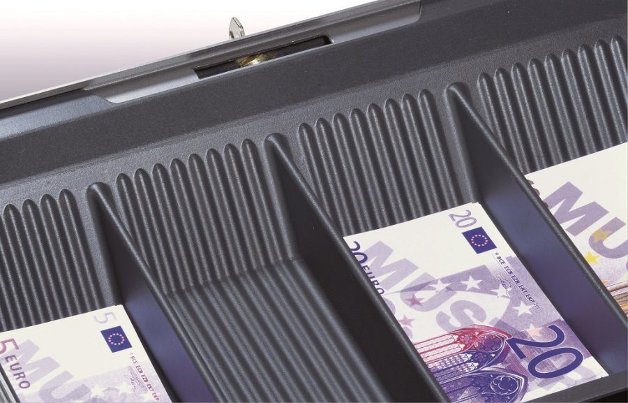 Euro-pokladnička DURABLE EUROBOXX 352x120x276mm strieborná - Image 7