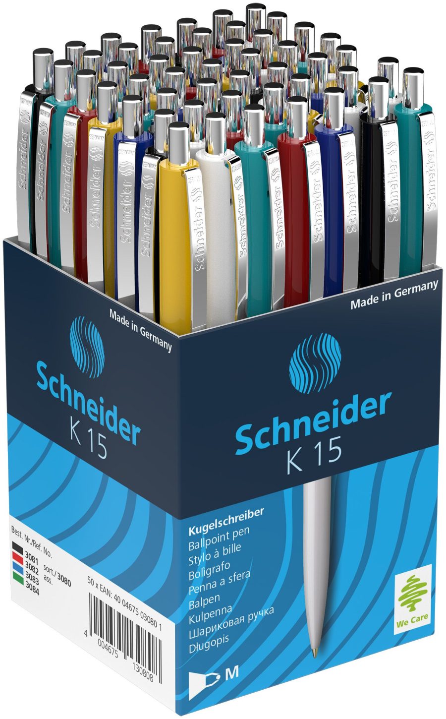 Guľôčkové pero Schneider K15 mix farieb 50ks plastové - Image 3