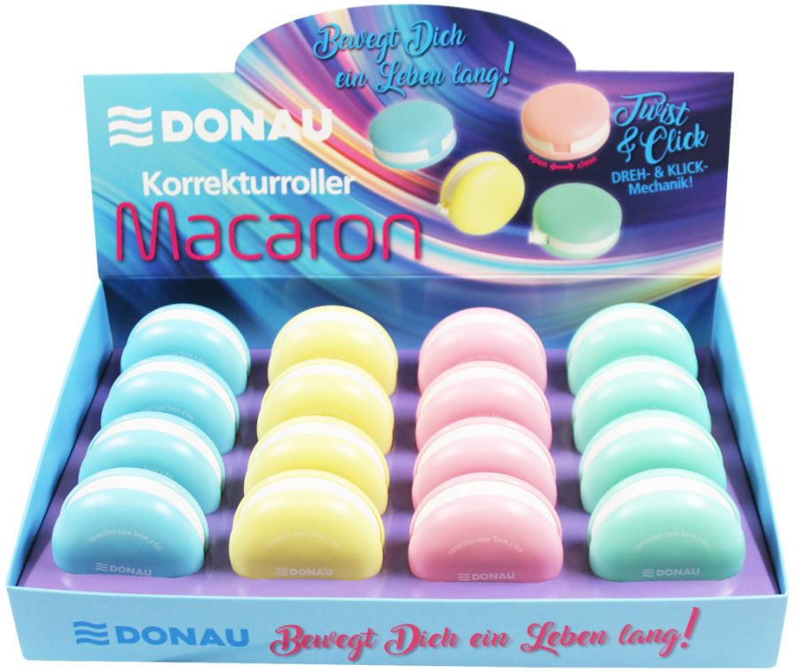 Korekčný roller Macaron 5mm x 6m DONAU display 16ks - Image 4