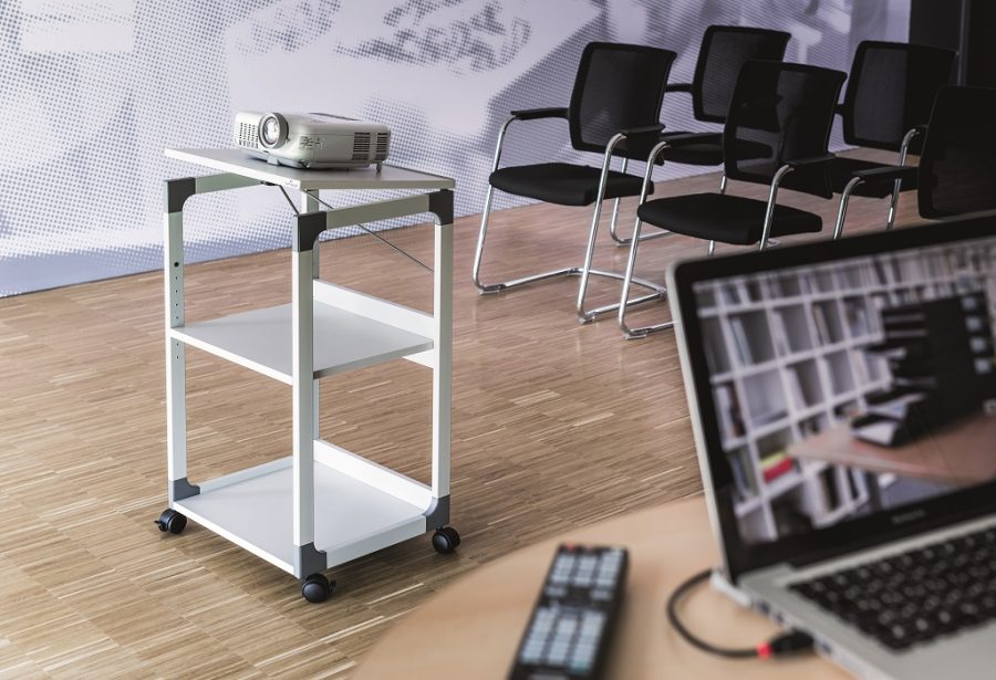 Projekčný pojazdný vozík DURABLE SYSTEM sivý - Image 10