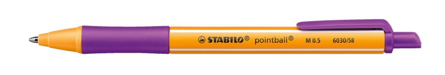 Guľôčkové pero STABILO pointball fialové - Image 7