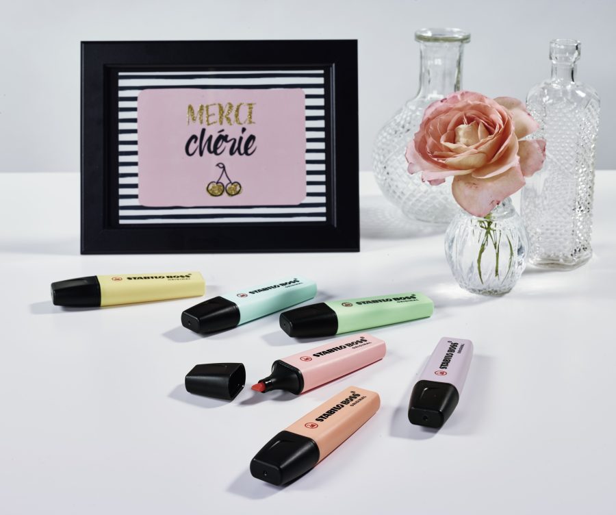 Sada zvýrazňovačov STABILO BOSS ORIGINAL Pastel 15 ks Stolný set so 14 rôznymi farbami - Image 6