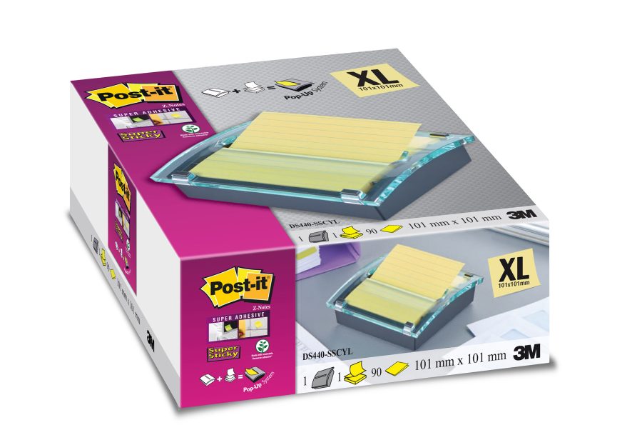 Dispenzor Post-it s linajkovými Z-bločkami 101x101mm - Image 2