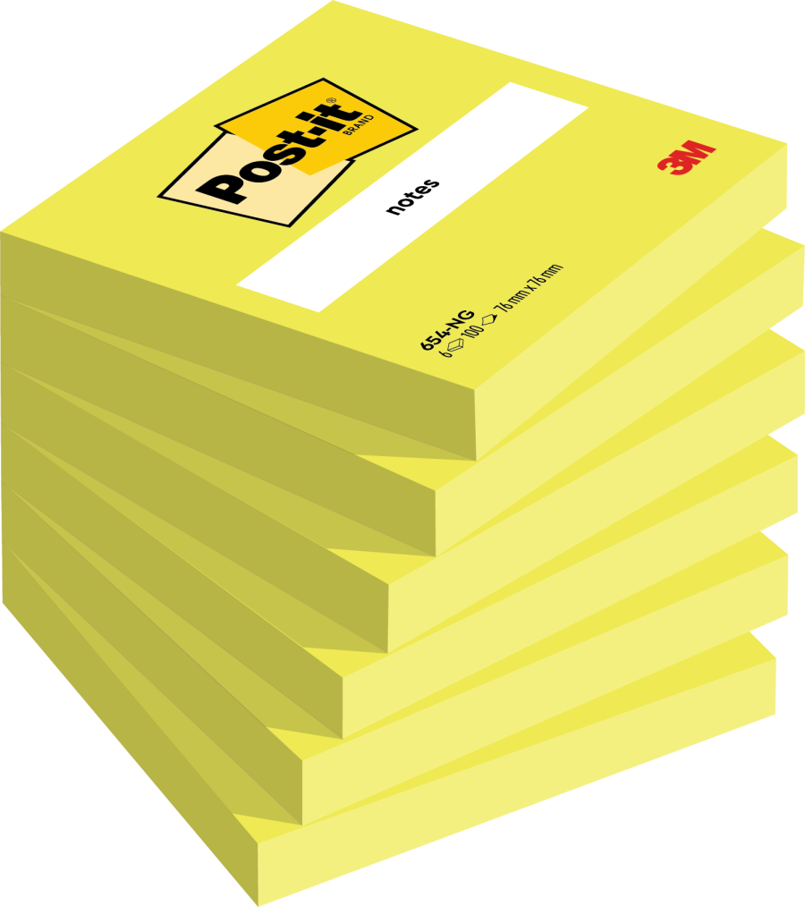 Samolepiaci bloček Post-it 76x76 zelený 6 x 100 lístkov - Image 2