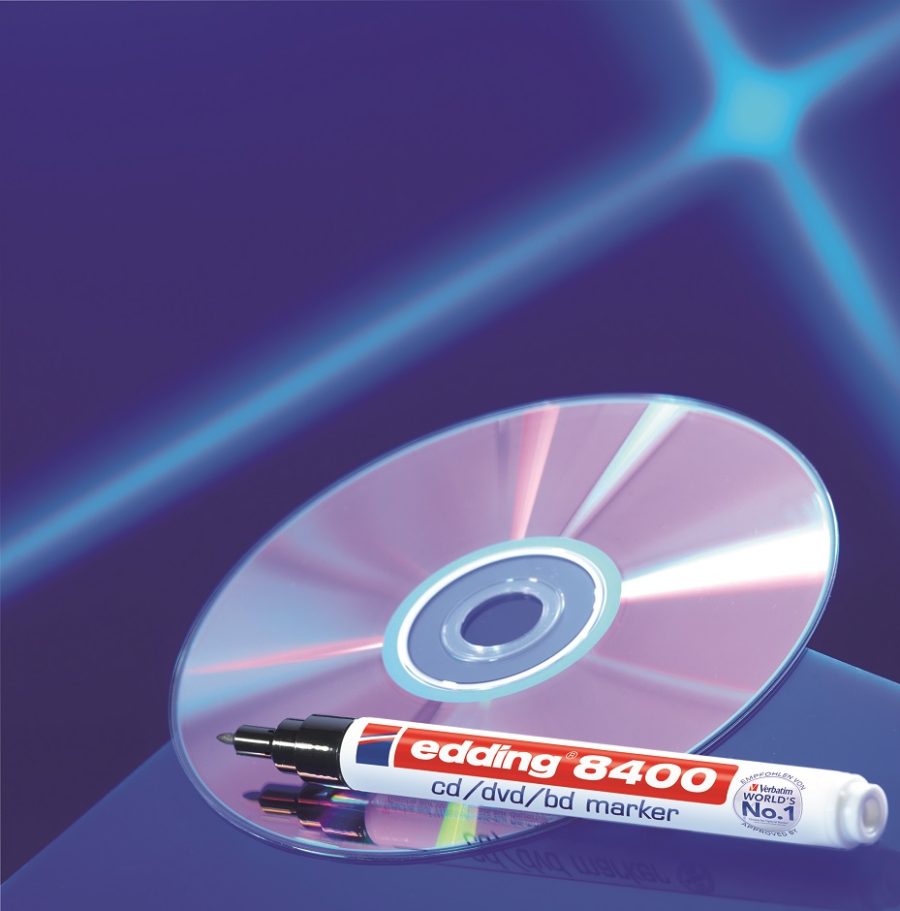 Popisovač na CD/DVD/BD edding 8400 čierny - Image 2