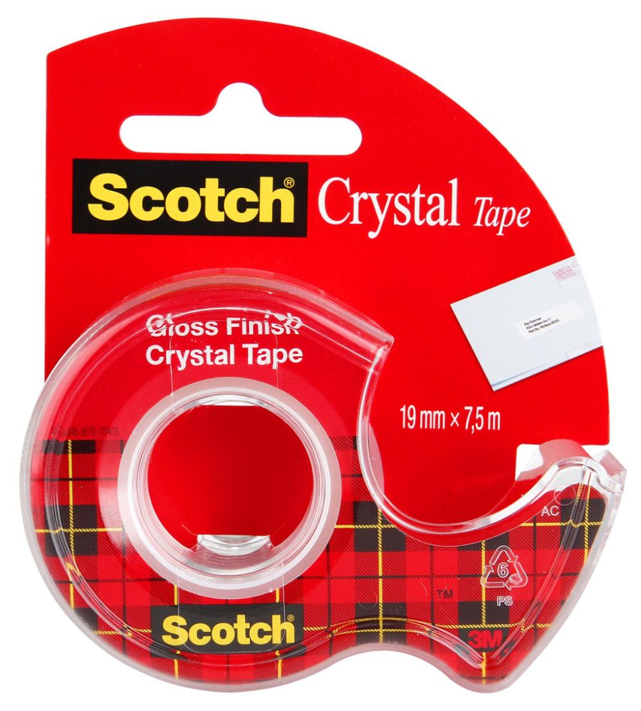 Lepiaca páska kryštálovo číra Scotch , 19 mm x 7,5 m, 1 rolka v zásobníku - Image 2