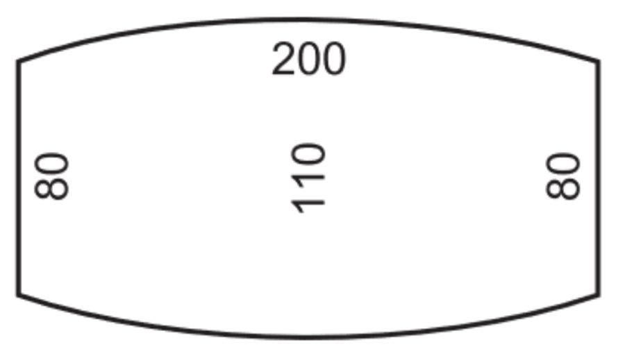 Rokovací stôl Flex, 200x75,5x110 cm, čerešňa/kov - Image 2