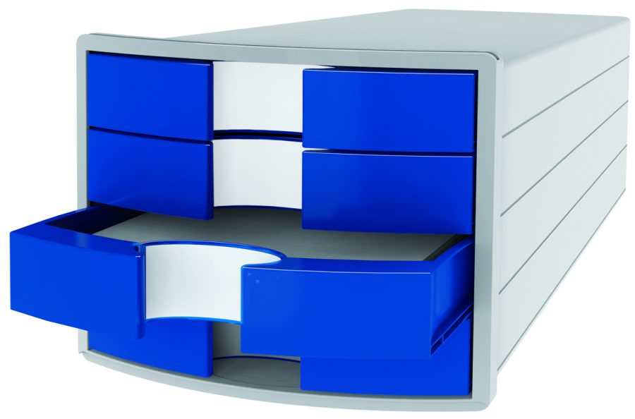 Zásuvkový box Impuls sivý/modrý - Image 2