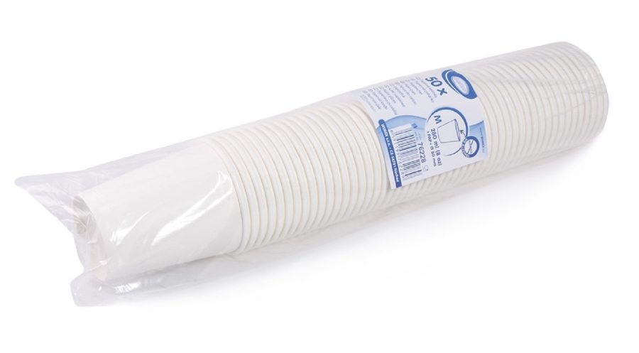 Papierové poháre biele Ø80 mm 280 ml `M` 0,2l (50 ks) - Image 2