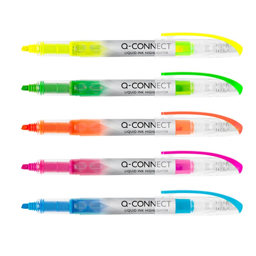 Zvýrazňovač Q-CONNECT Liquid Ink oranžový - Image 2