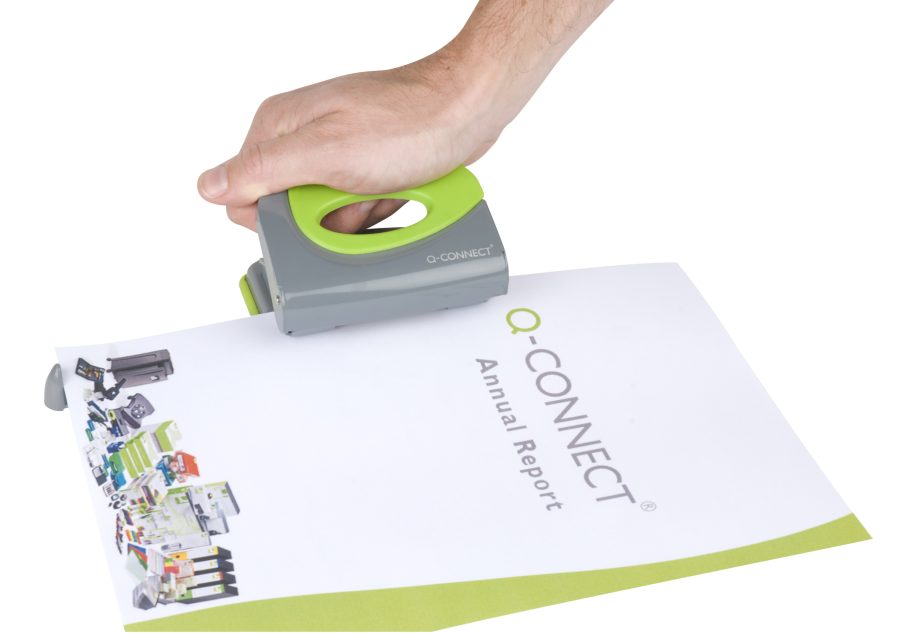 Dierovačka Q-CONNECT na 20 listov sivá/zelená - Image 2