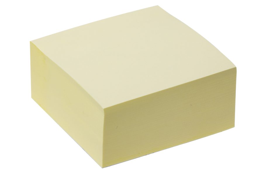 Samolepiaci bloček Q-CONNECT 76x76 mm, 400 l, žltá - Image 2