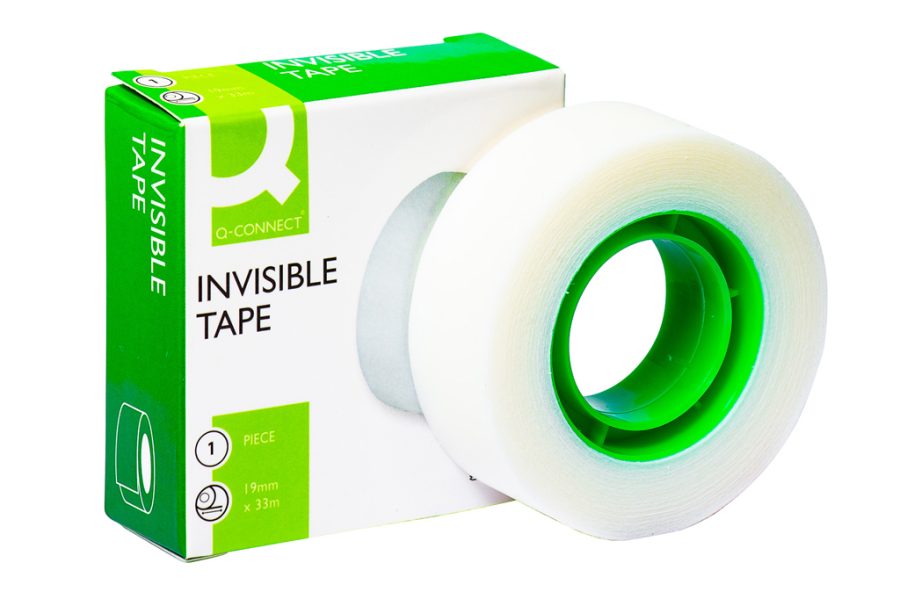 Lepiaca páska Q-CONNECT 19 mm x 33 m neviditeľná popisovateľná - Image 2