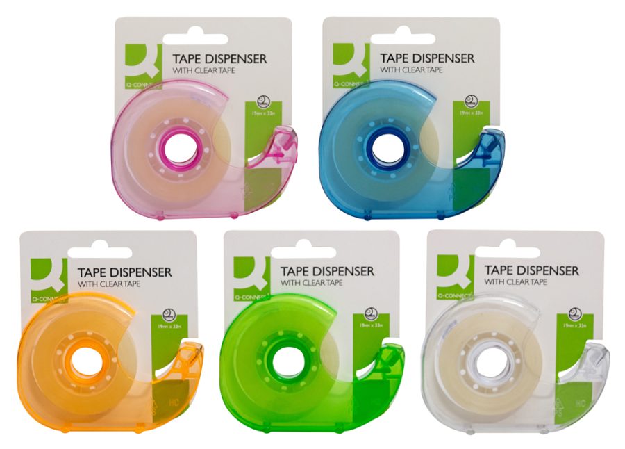 Lepiaca páska Q-CONNECT 19 mm x 33 m s dispenzorom v mixe farieb - Image 3