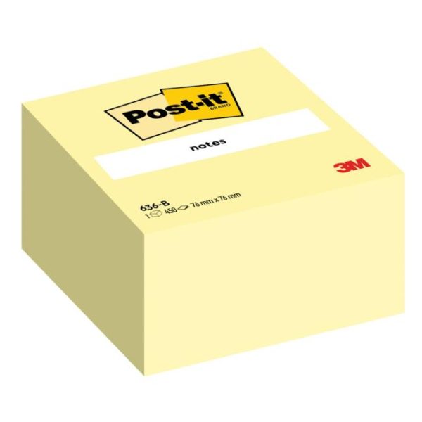 Samolepiaci bloček Post-it 76x76 žltá 450l