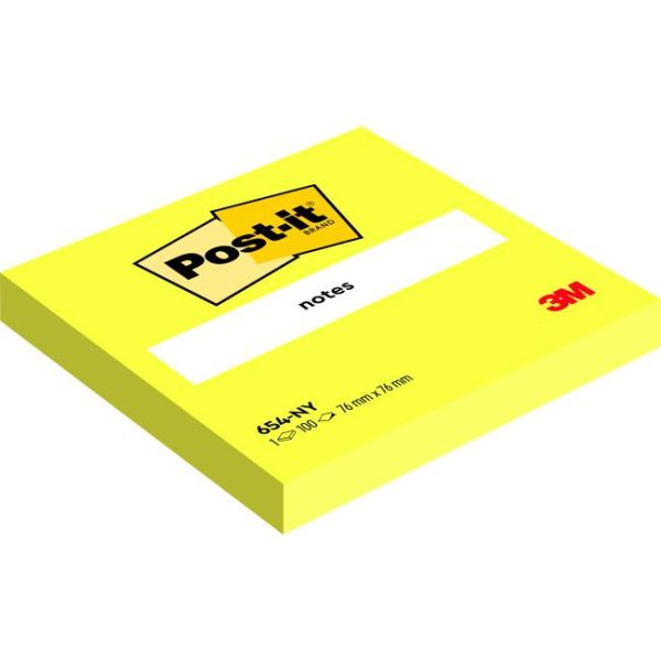 Samolepiaci bloček Post-it 76x76 žltý 6x 100 lístkov