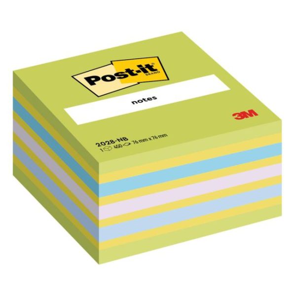 Samolepiaci bloček Post-it 76x76 neónová zelená mix