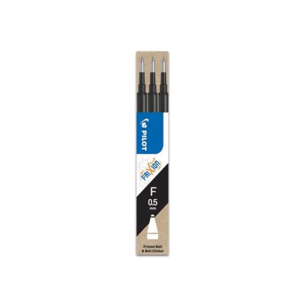 Náhradná náplň do gumovacieho rollera PILOT Frixion 0,5 mm čierna 3ks
