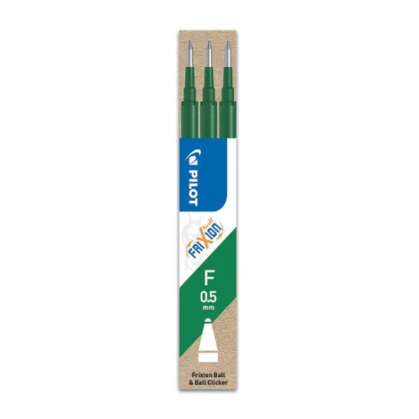 Náhradná náplň do gumovacieho rollera PILOT Frixion 0,5 mm zelená 3ks