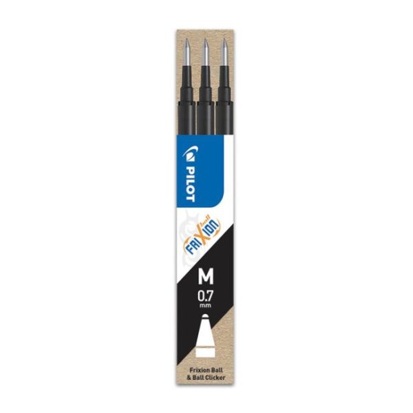 Náhradná náplň do gumovacieho rollera PILOT Frixion 0,7 mm čierna 3ks