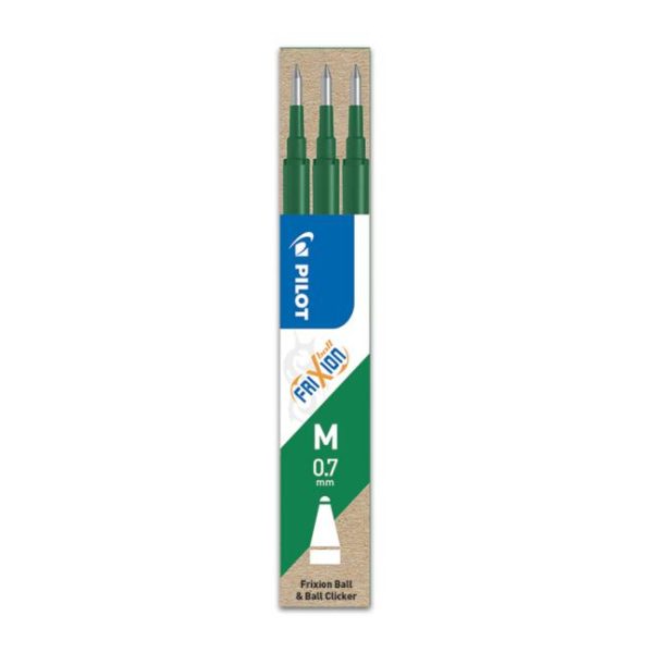 Náhradná náplň do gumovacieho rollera PILOT Frixion 0,7 mm zelená 3ks