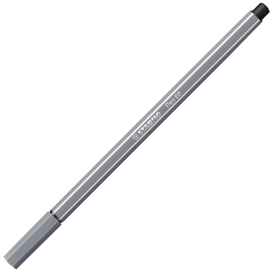 Popisovač STABILO Pen 68 tmavosivý - Image 2