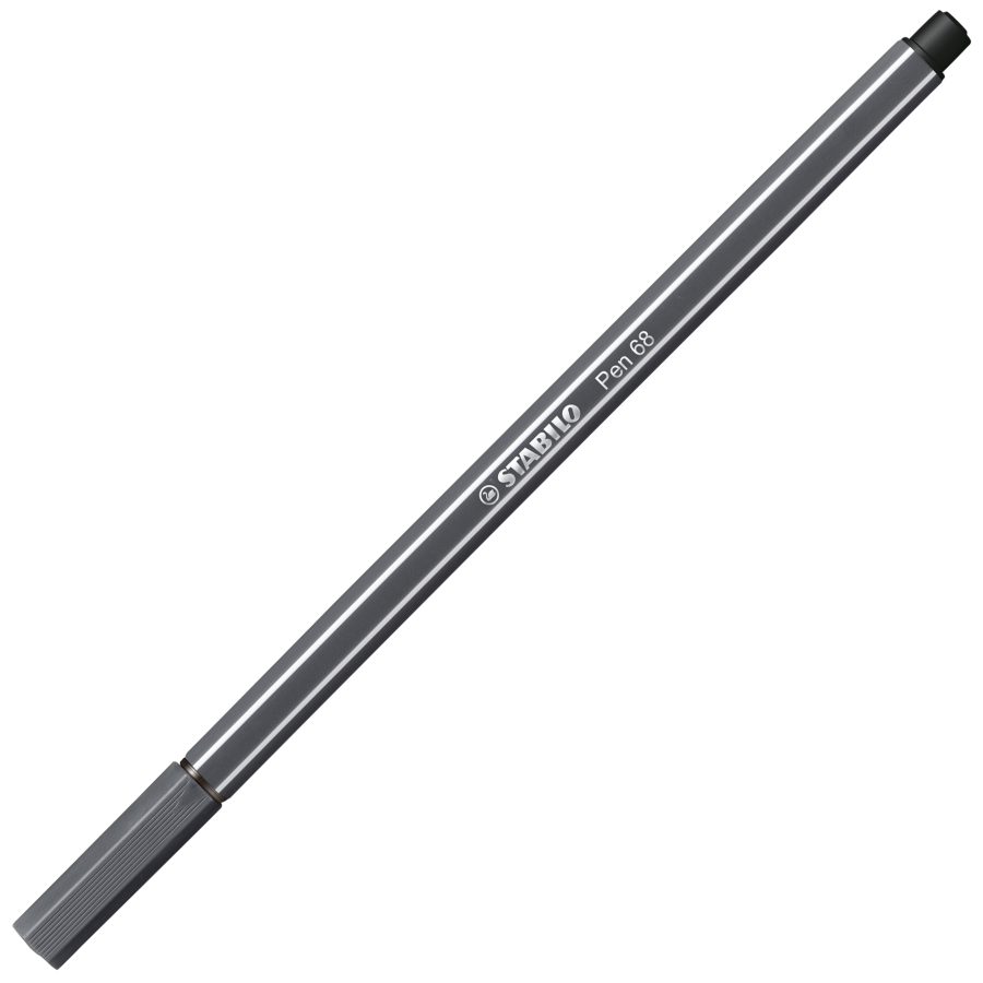Popisovač STABILO Pen 68 čiernosivý - Image 2