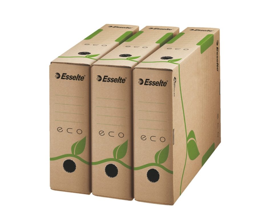 Archívny box Esselte ECO 80mm hnedý - Image 4