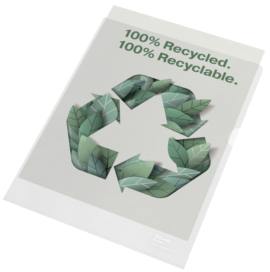 Obal L na dokumenty Esselte recyklovaný A4 100 mic. 100ks - Image 2