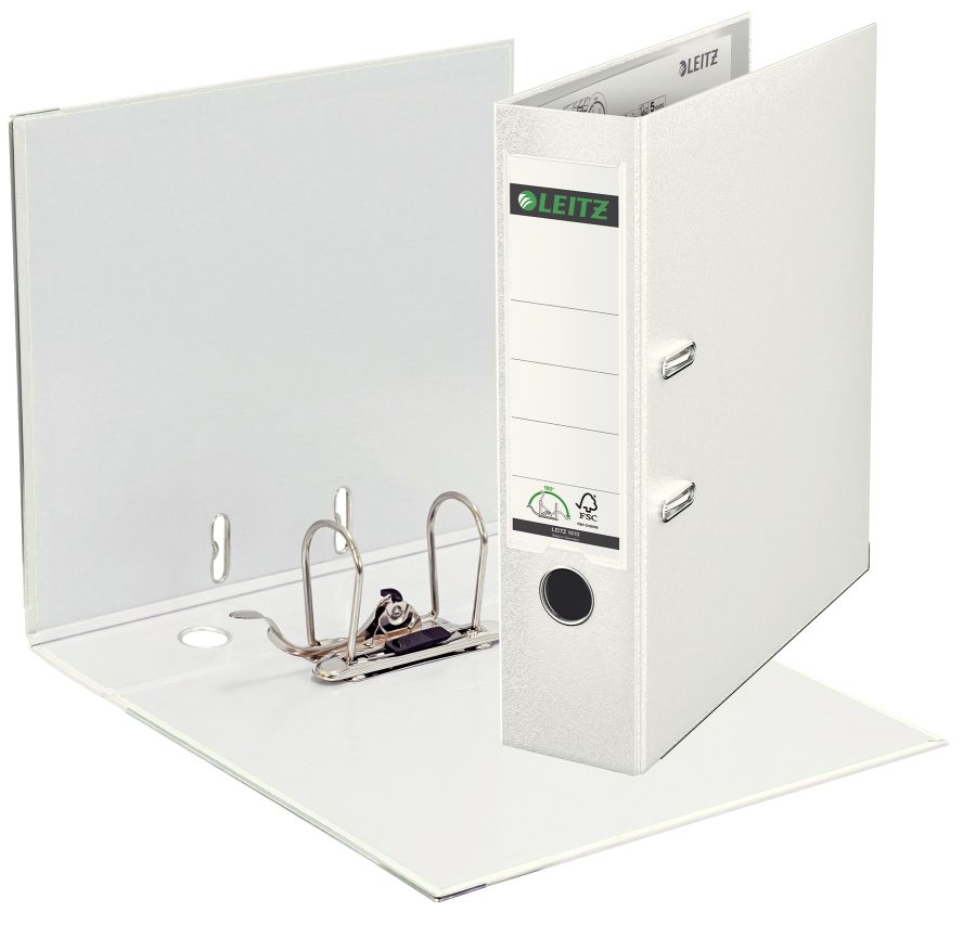 Zakladač pákový Leitz 180° 8cm biely - Image 2