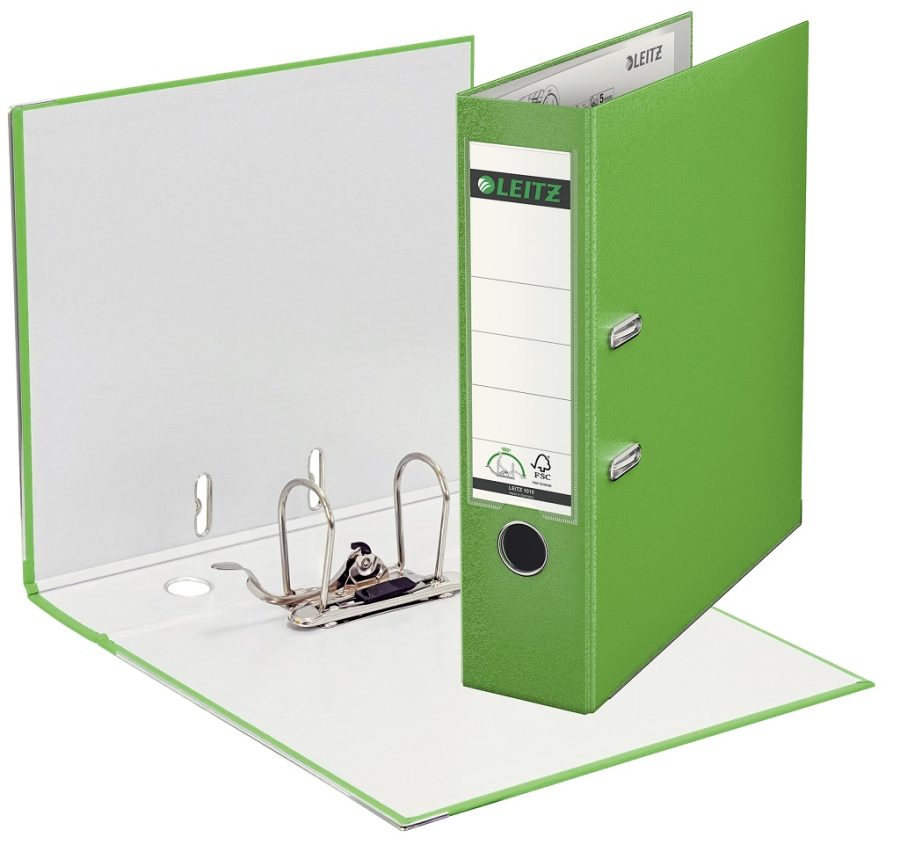 Zakladač pákový Leitz 180° 8cm svetlozelený - Image 2