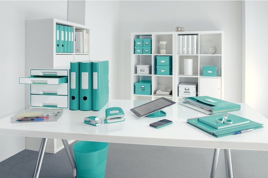 Kôš plastový Leitz WOW 15 ℓ ľadovo modrý - Image 3