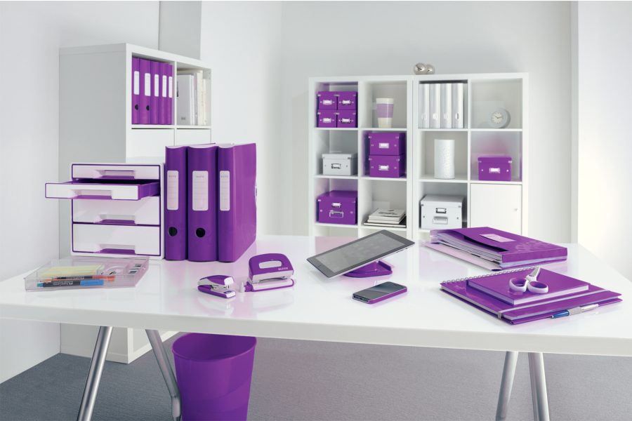 Zakladač pákový Leitz 180° Active WOW 8,2cm purpurový - Image 4