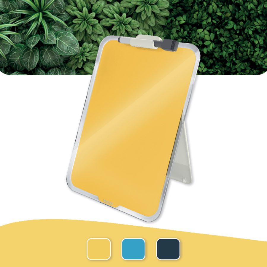 Flipchart stolný sklenený Leitz Cosy teplý žltý - Image 4