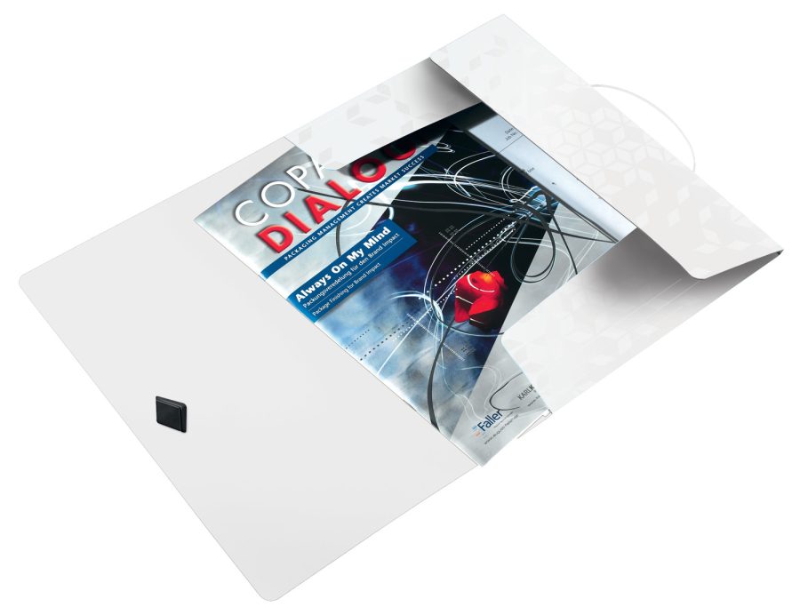 Plastový obal s gumičkou Leitz WOW biely - Image 2