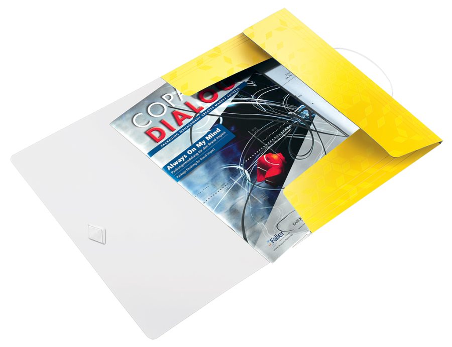Plastový obal s gumičkou Leitz WOW žltý - Image 2
