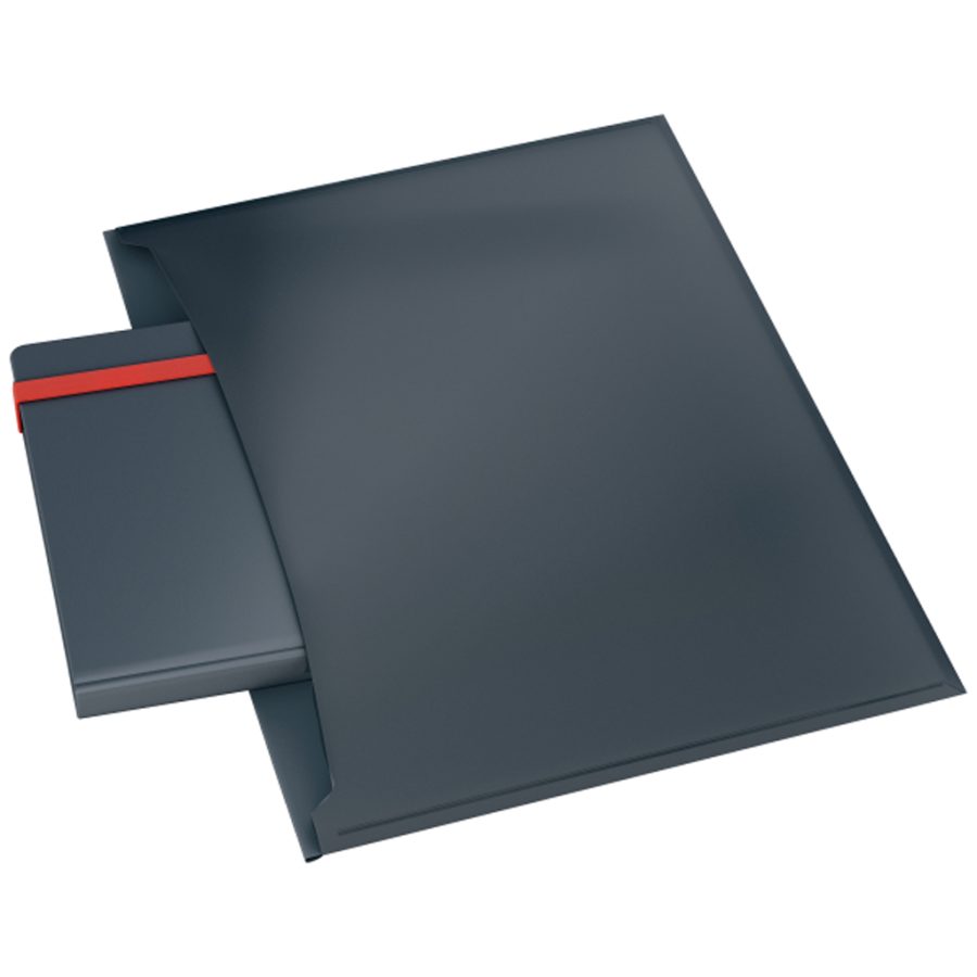 Plastový obal A4 s cvočkom Leitz Cosy zamatovo sivá 3 ks - Image 3