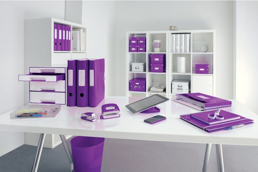 Zásuvkový box Leitz WOW s 5 zásuvkami purpurový - Image 4