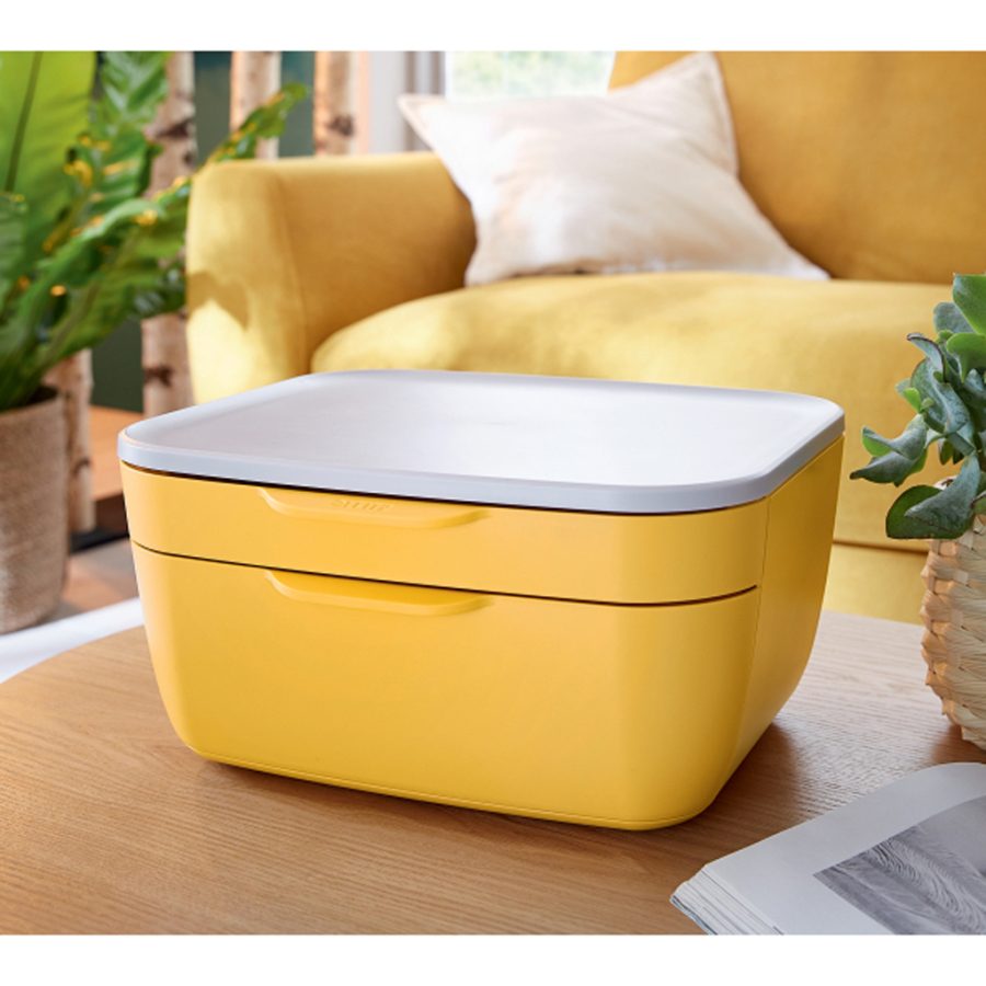 Zásuvkový box Leitz Cosy teplý žltý - Image 5