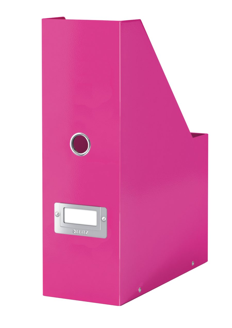 Stojan na časopisy Leitz Click & Store metalická ružová - Image 2