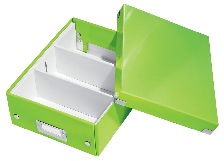 Malá organizačná krabica Click & Store metalická zelená - Image 6