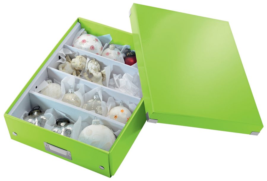 Stredná organizačná krabica Click & Store metalická zelená - Image 2