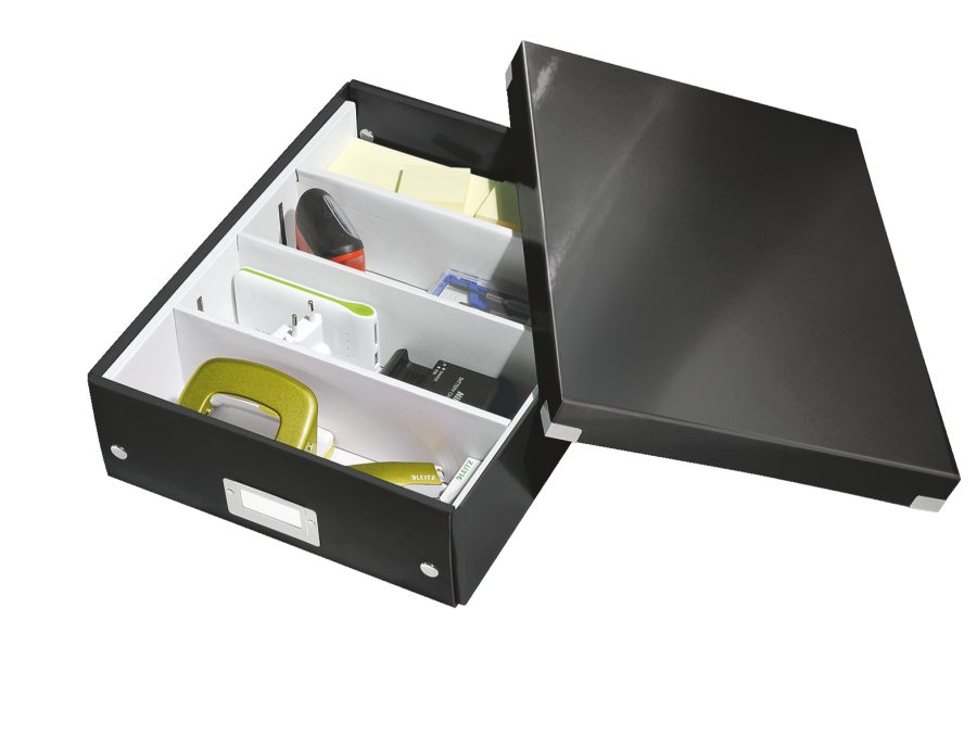 Stredná organizačná krabica Click & Store veľkosť M čierna - Image 2