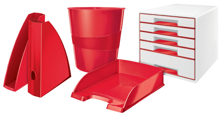 Kôš plastový Leitz WOW 15 ℓ červený - Image 9
