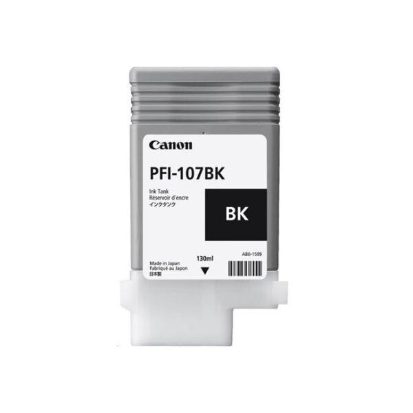 Atramentová náplň Canon PFI-107BK pre iPF 670/680/685/780/785 black (130 ml)