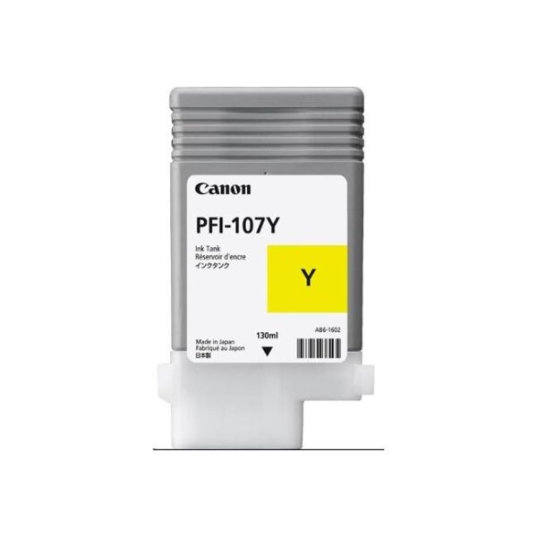 Atramentová náplň Canon PFI-107Y pre iPF 670/680/685/780/785 yellow (130 ml)